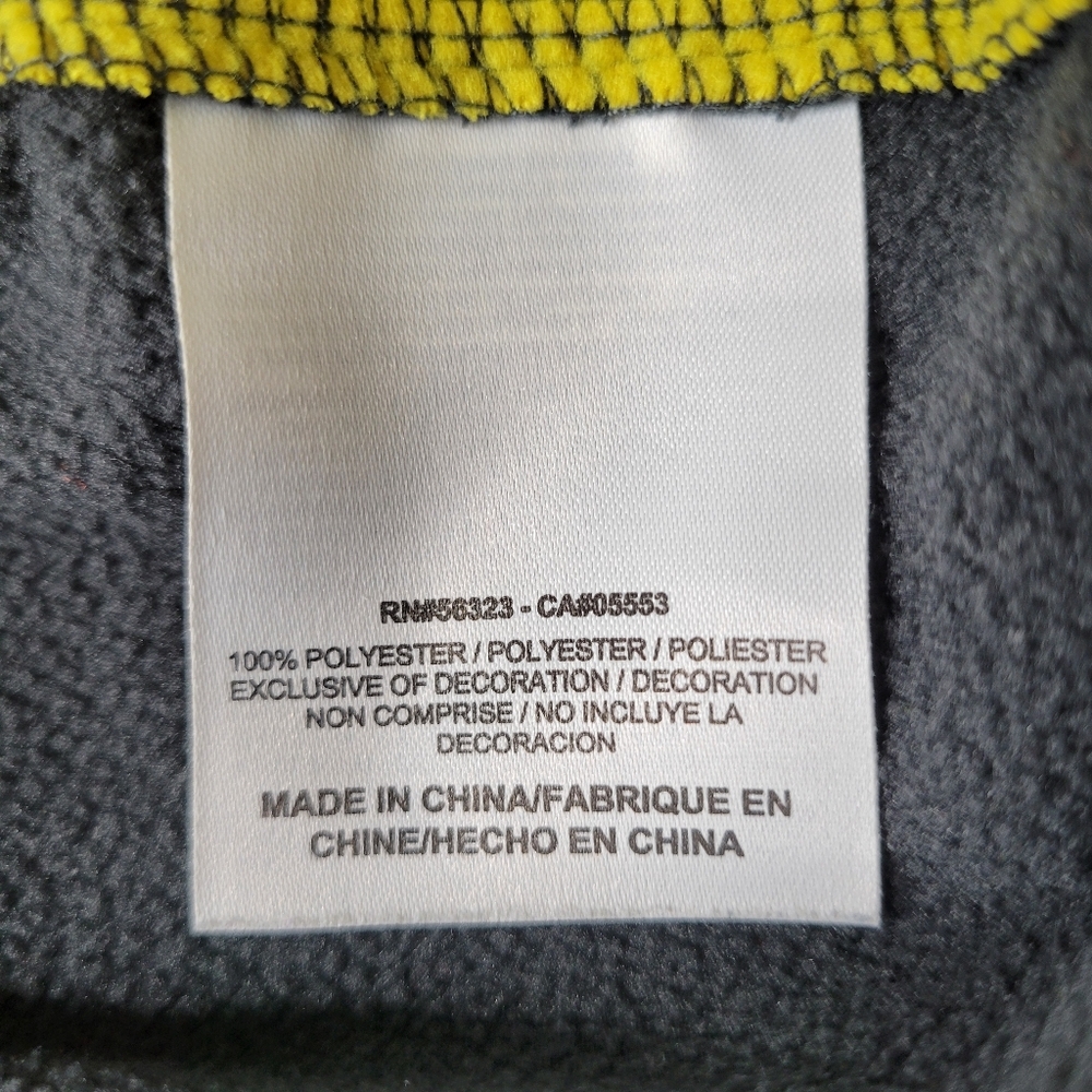 Nike Therma Fit Track Jacket Men Size XL Gray Yellow Full Zip Hoodie Fleece - Picture 5 of 7